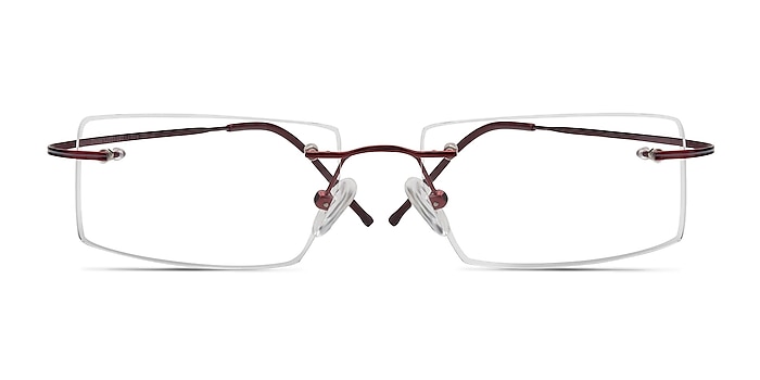 Divide Red Titanium Eyeglass Frames from EyeBuyDirect