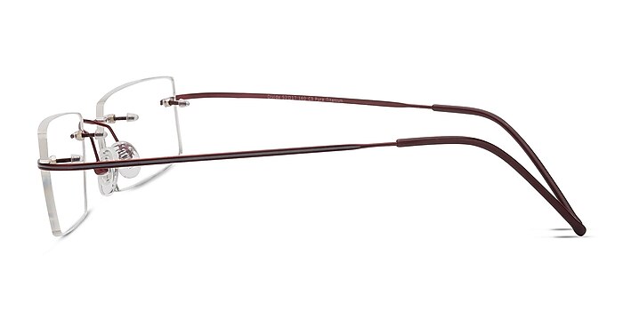Divide Rouge Titane Montures de lunettes de vue d'EyeBuyDirect