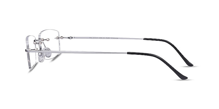 Ebb Argenté Titane Montures de lunettes de vue d'EyeBuyDirect
