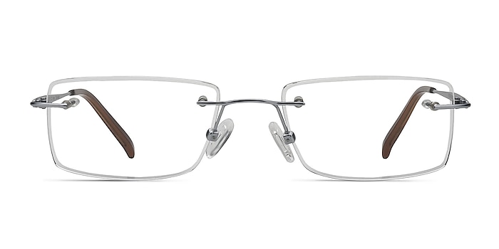 Wheeler Argenté Titane Montures de lunettes de vue d'EyeBuyDirect
