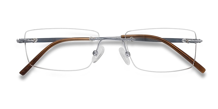 Silver Wheeler -  Lightweight Titanium Eyeglasses