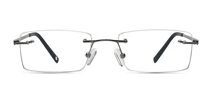 Pinnacle Argenté Titane Montures de lunettes de vue d'EyeBuyDirect
