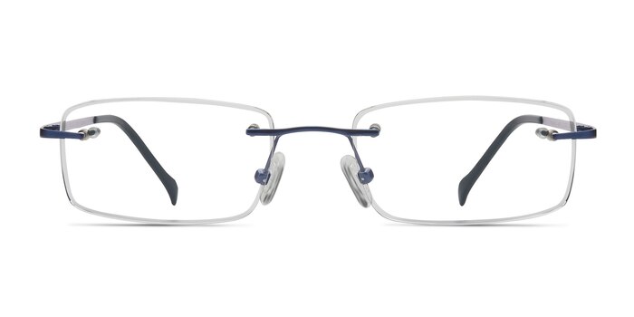 Paragon Bleu marine  Titane Montures de lunettes de vue d'EyeBuyDirect