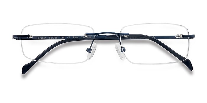 Navy Paragon -  Lightweight Titanium Eyeglasses