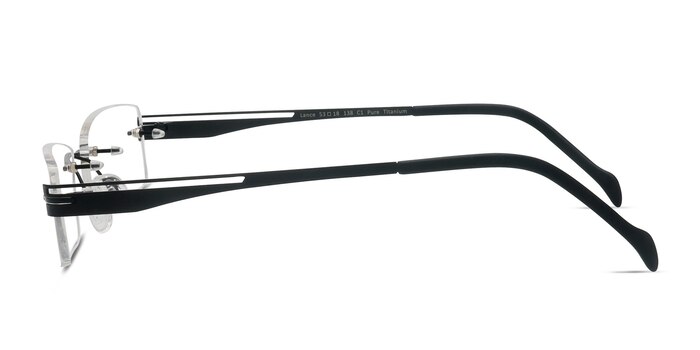 Lance Black Titanium Eyeglass Frames from EyeBuyDirect