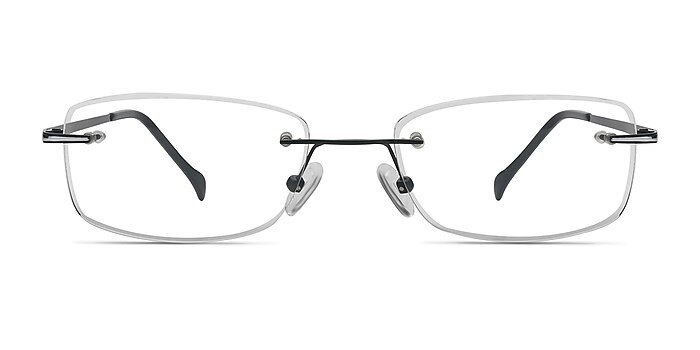Trinity Black Titanium Eyeglass Frames from EyeBuyDirect