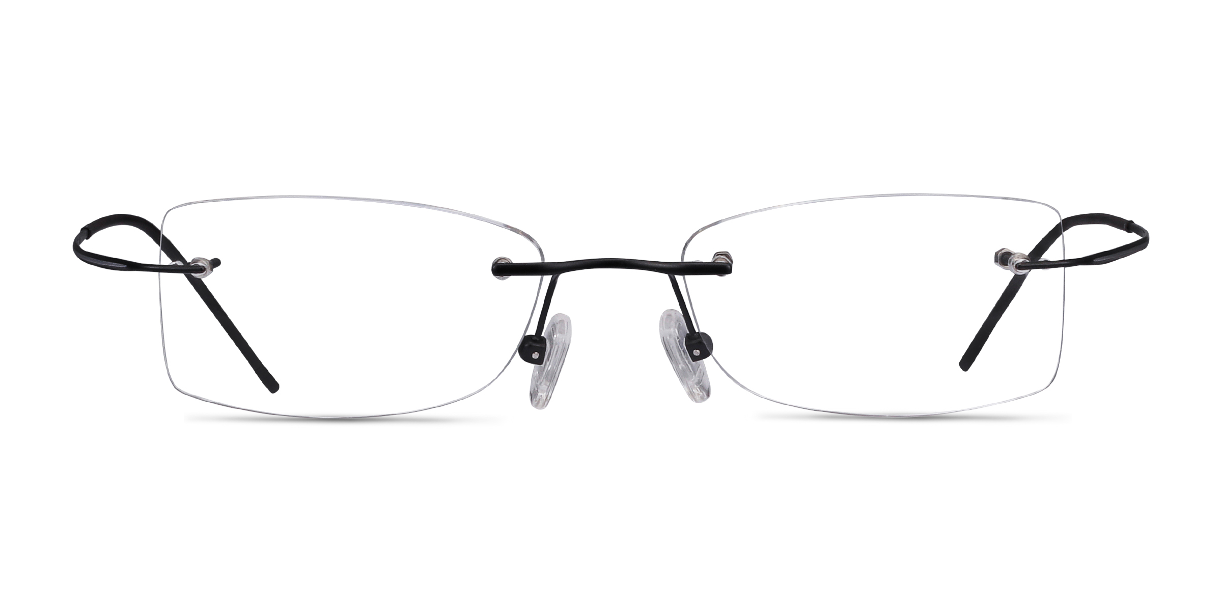 Giroux Rectangle Black Rimless Eyeglasses Eyebuydirect