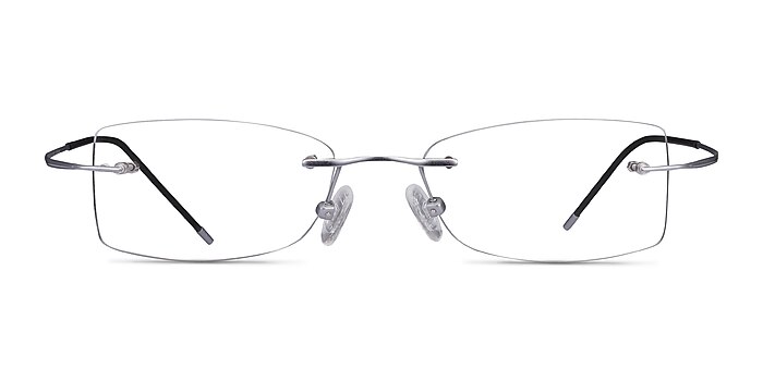Giroux Silver Titanium Eyeglass Frames from EyeBuyDirect