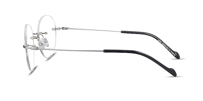 Shine Argenté Titane Montures de lunettes de vue d'EyeBuyDirect