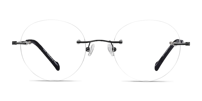 Shine Black Titanium Eyeglass Frames from EyeBuyDirect