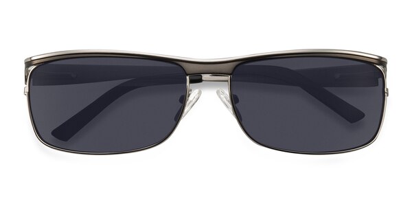 Brighton prescription sunglasses (Silver/Black) - 15423 - Contact Lenses Aim high with these black and silver sunglasses. T sku 15423