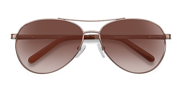 Brown Everett -  Metal Sunglasses