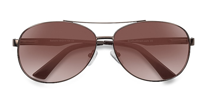 Brown Santorini -  Metal Sunglasses