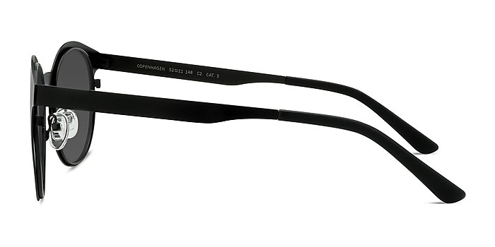 Copenhagen Matte Black Metal Sunglass Frames from EyeBuyDirect