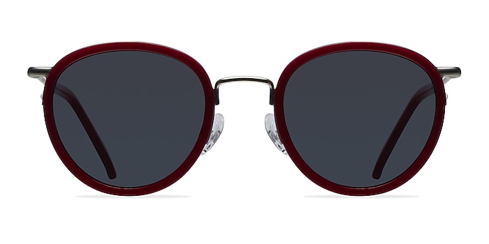 Siena Red Acetate-metal Sunglass Frames from EyeBuyDirect