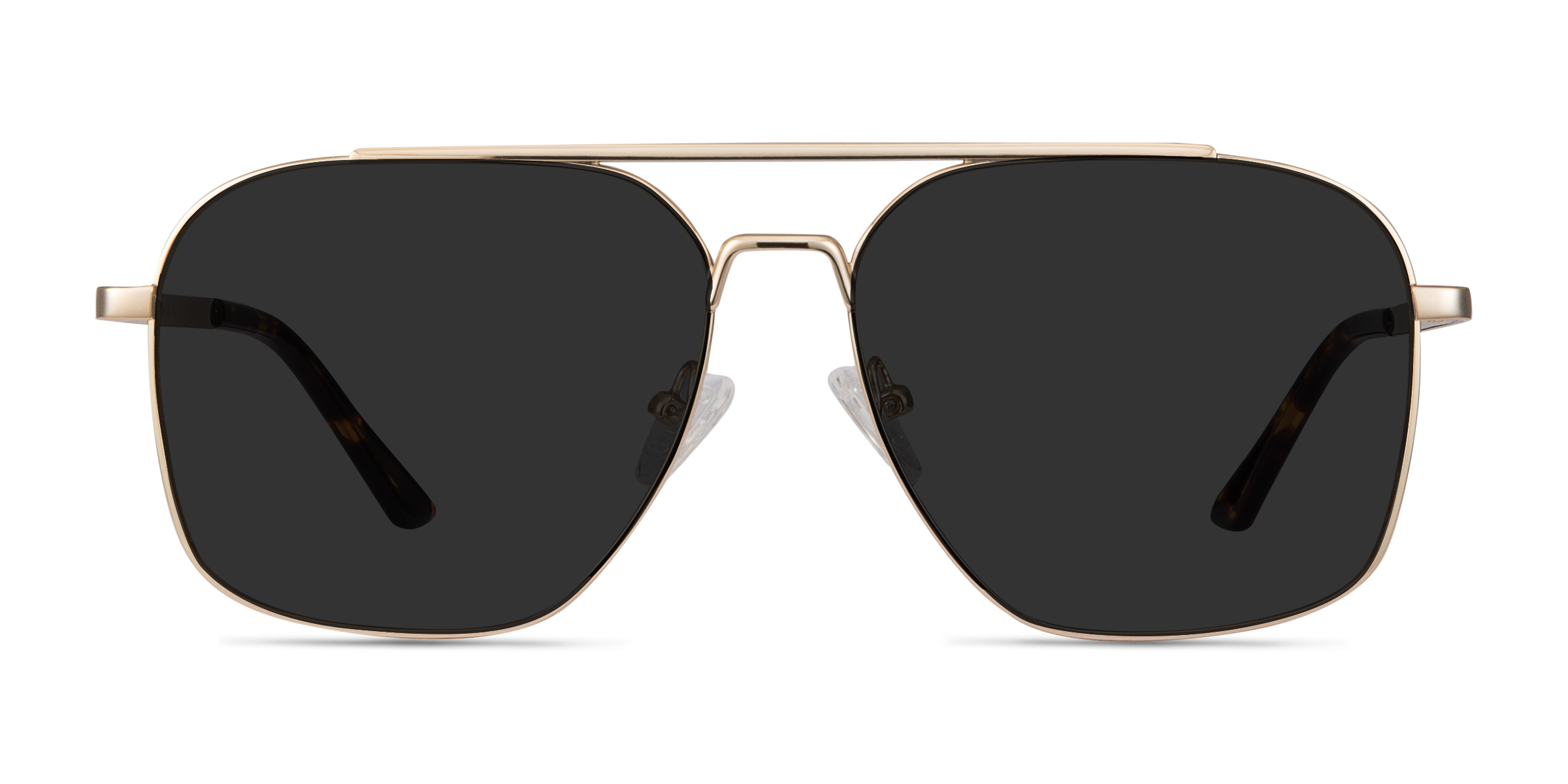 Route 66 - Aviator Golden Frame Sunglasses For Men | Eyebuydirect