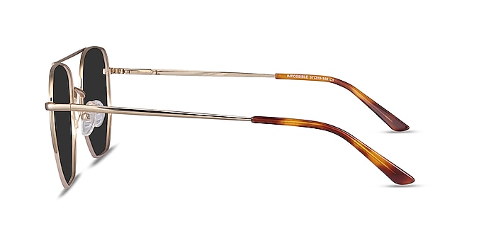 Impossible Golden Metal Sunglass Frames from EyeBuyDirect
