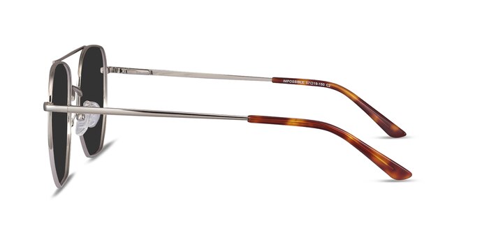 Impossible Silver Metal Sunglass Frames from EyeBuyDirect