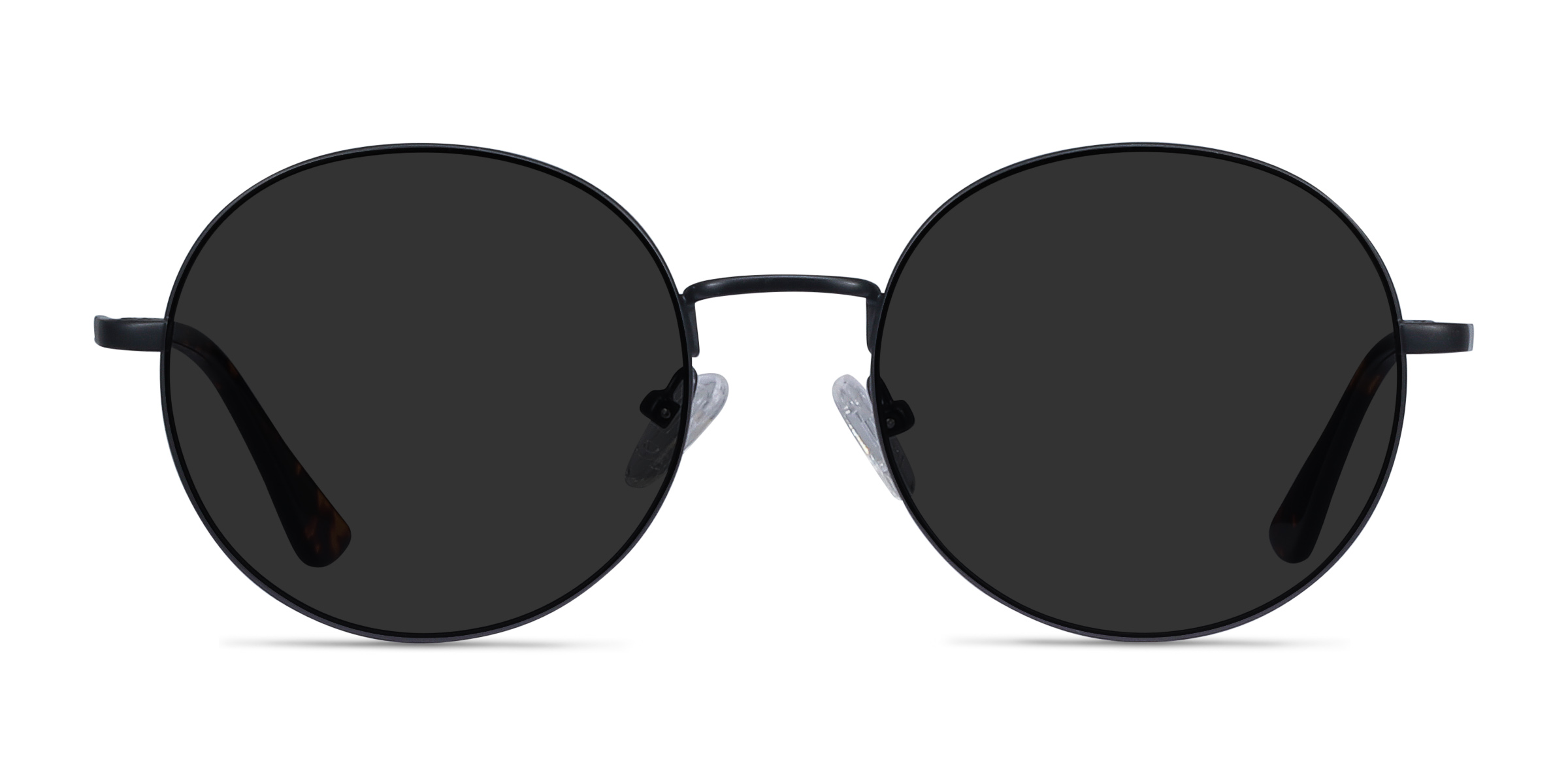 Solbada - Round Black Frame Prescription Sunglasses | Eyebuydirect