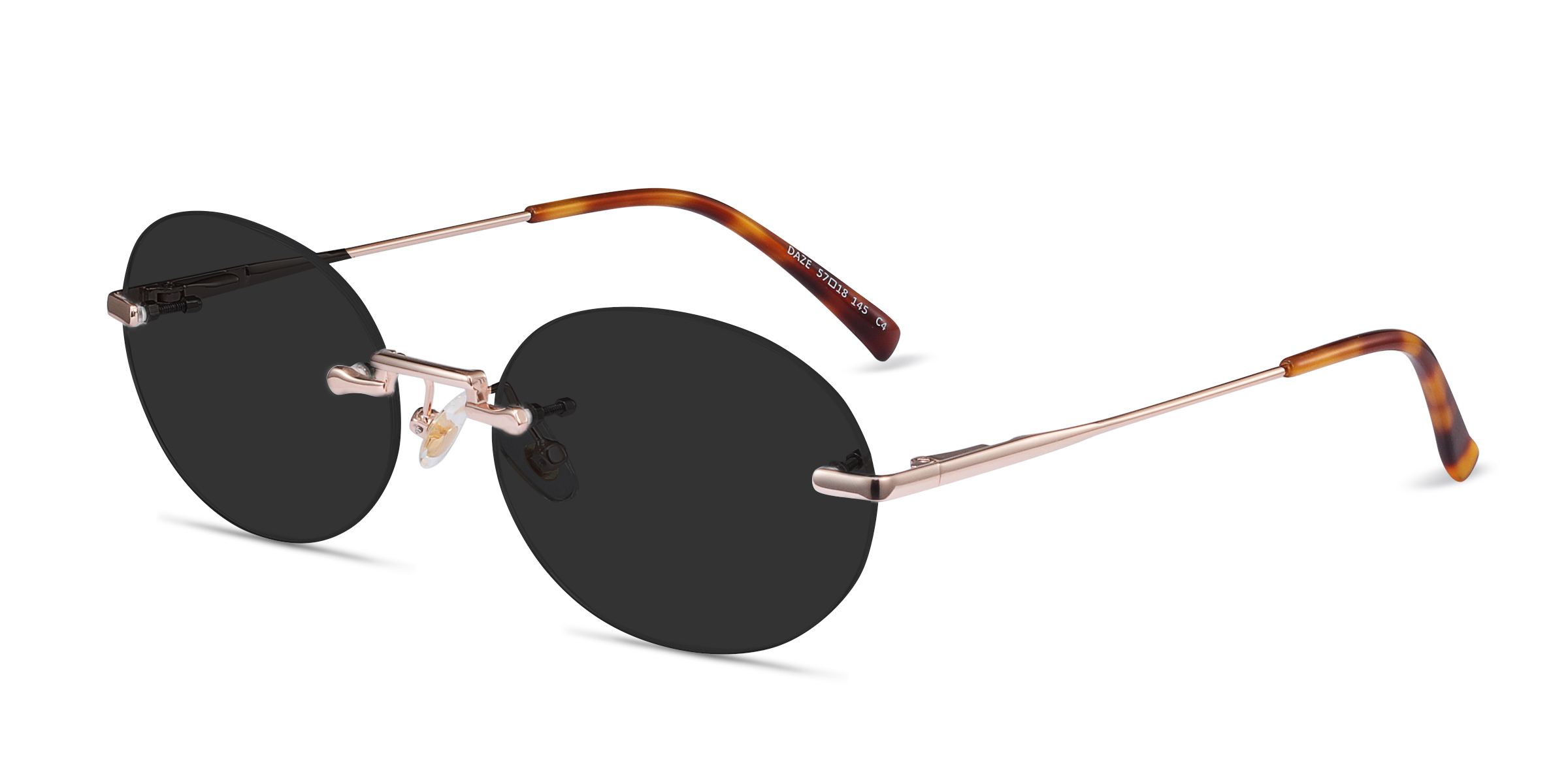 One of a Kind Eze Burgundy Rose Gold Sunglasses