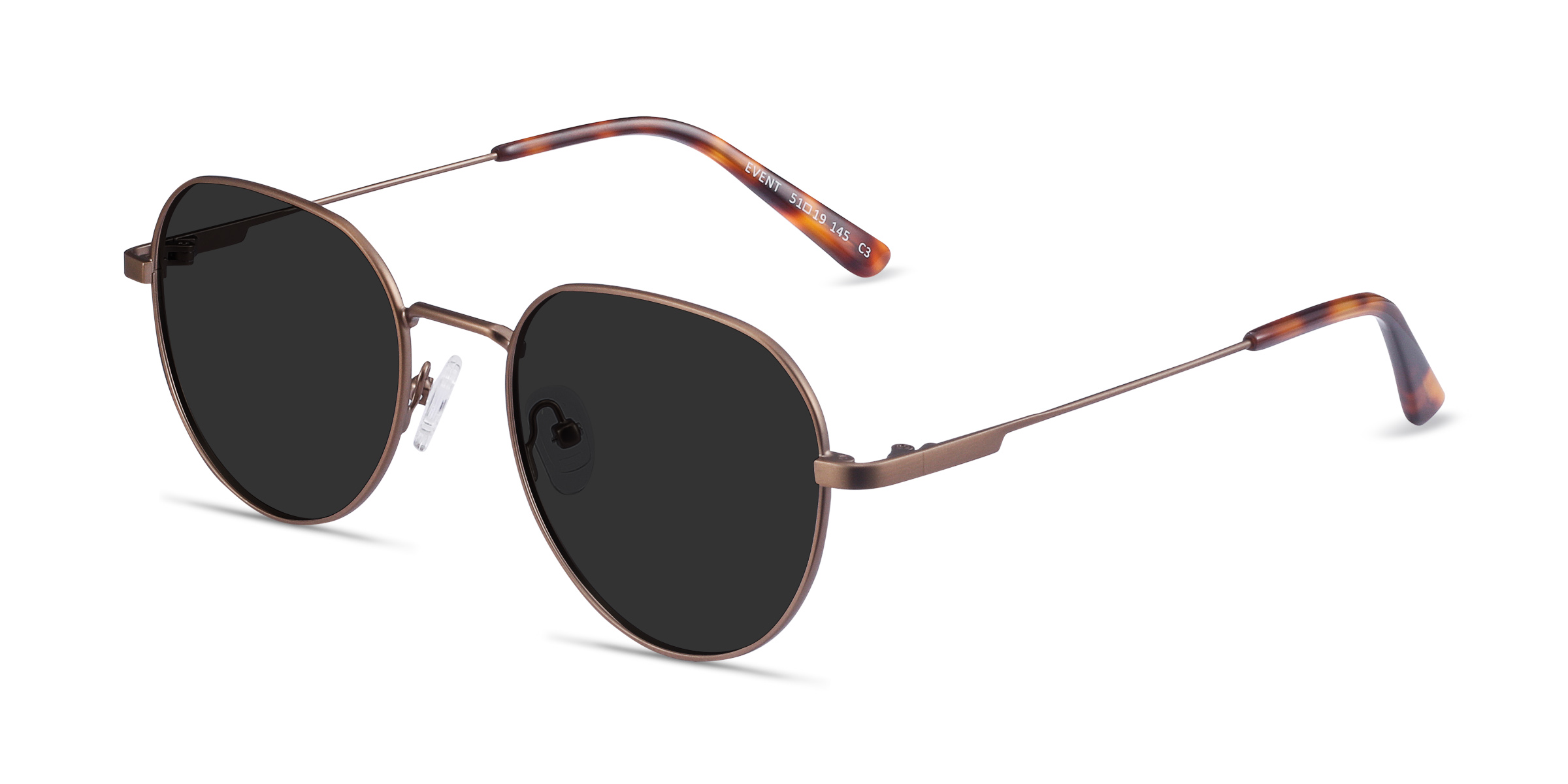 Event Round Bronze Frame Prescription Sunglasses EyeBuyDirect