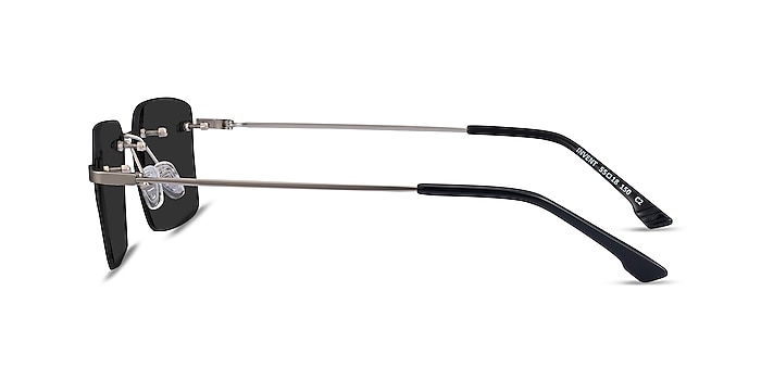 Invent Matte Silver Metal Sunglass Frames from EyeBuyDirect
