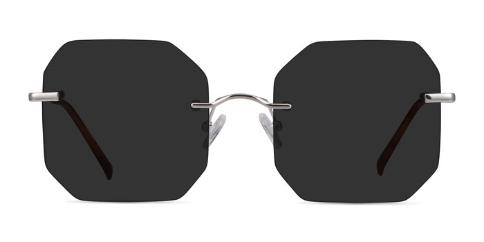 Elmira Silver Metal Sunglass Frames from EyeBuyDirect