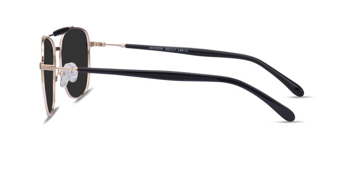 Jackson Gold Black Acetate Sunglass Frames from EyeBuyDirect