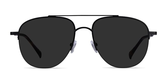 Garros Black Tortoise Metal Sunglass Frames from EyeBuyDirect