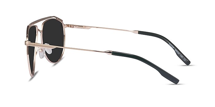 Rotor Green Gold Metal Sunglass Frames from EyeBuyDirect