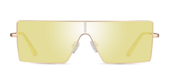 Byte Matte Gold Metal Sunglass Frames from EyeBuyDirect