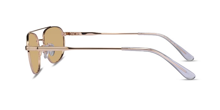 Range Shiny Gold Metal Sunglass Frames from EyeBuyDirect
