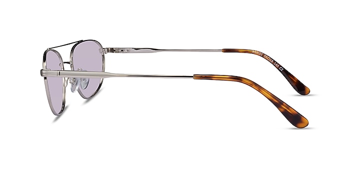 Range Shiny Silver Metal Sunglass Frames from EyeBuyDirect