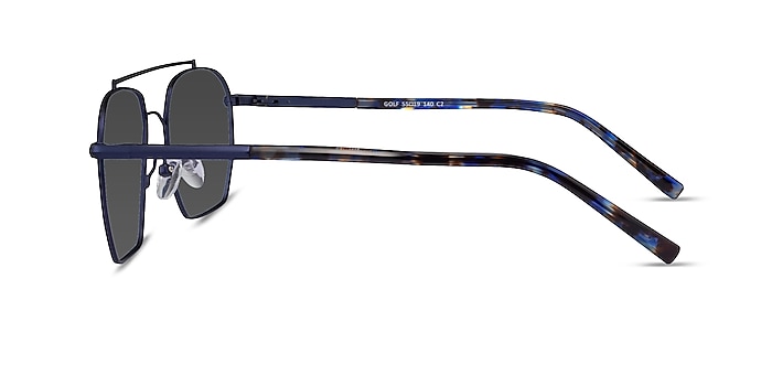 Golf Matt Blue Tortoise Metal Sunglass Frames from EyeBuyDirect