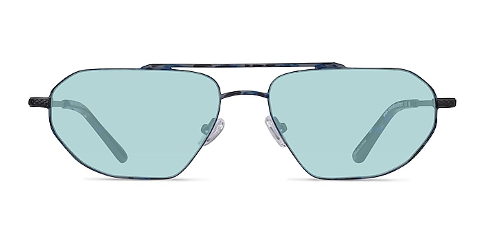 Viper Blue Tortoise Metal Sunglass Frames from EyeBuyDirect