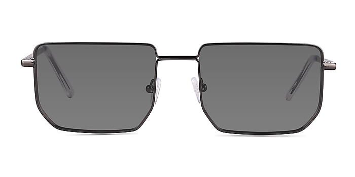 Remix Shiny Black Metal Sunglass Frames from EyeBuyDirect