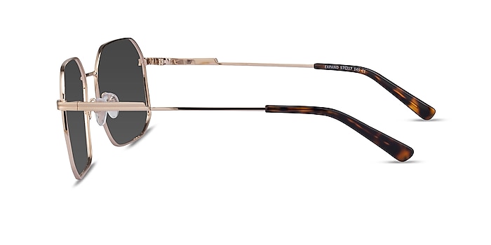 Expand Shiny Gold Metal Sunglass Frames from EyeBuyDirect