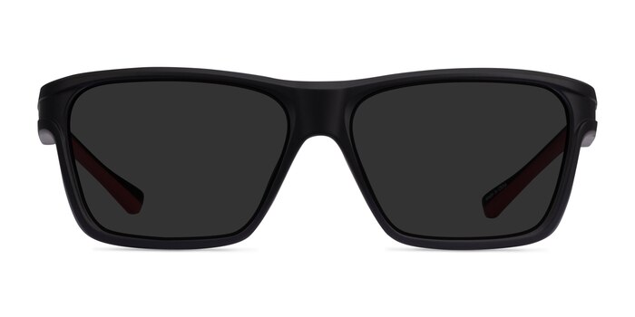Win Black & Red Plastic Sunglass Frames from EyeBuyDirect