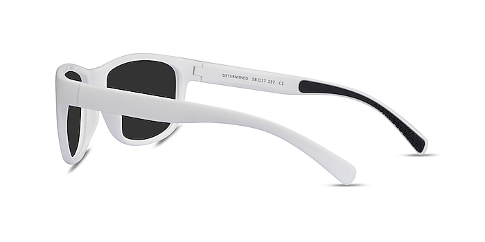Determined White Plastic Sunglass Frames from EyeBuyDirect