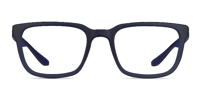 Fast Matte Blue Plastic Eyeglass Frames from EyeBuyDirect