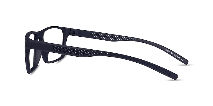 First Navy Plastic Eyeglass Frames from EyeBuyDirect
