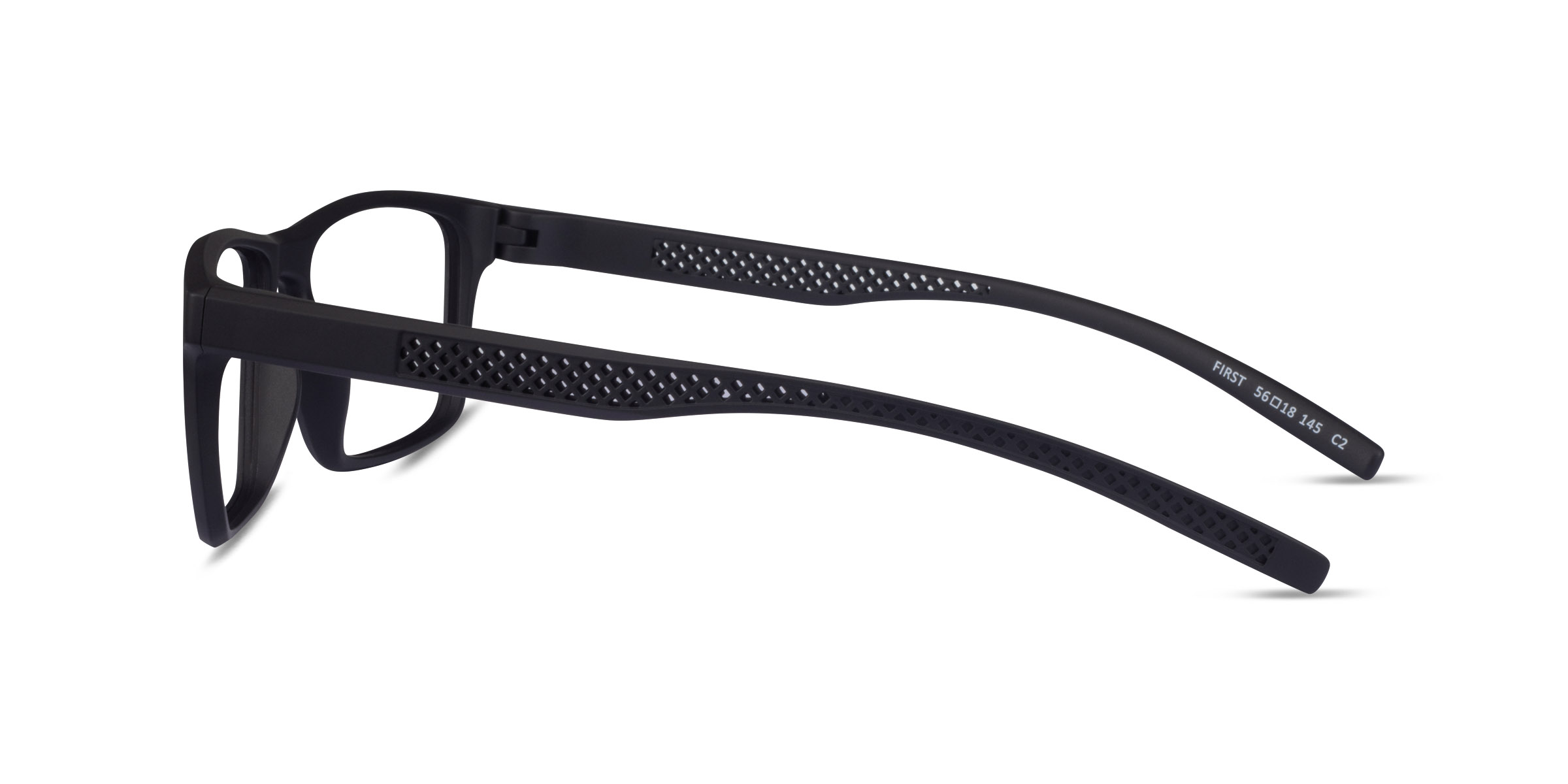 First Rectangle Black Glasses for Men | Eyebuydirect