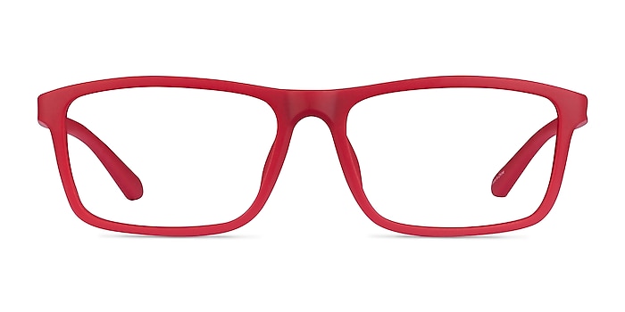 Team Matte Red Plastic Eyeglass Frames from EyeBuyDirect