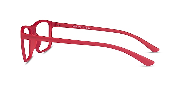 Team Matte Red Acetate Eyeglass Frames from EyeBuyDirect