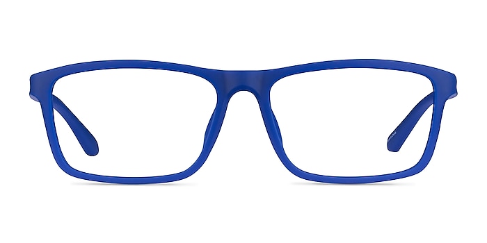 Team Matte Blue Plastic Eyeglass Frames from EyeBuyDirect