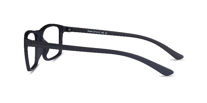Team Matte Black Plastic Eyeglass Frames from EyeBuyDirect
