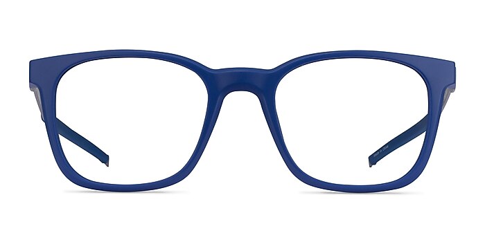 Club Blue Metal Eyeglass Frames from EyeBuyDirect