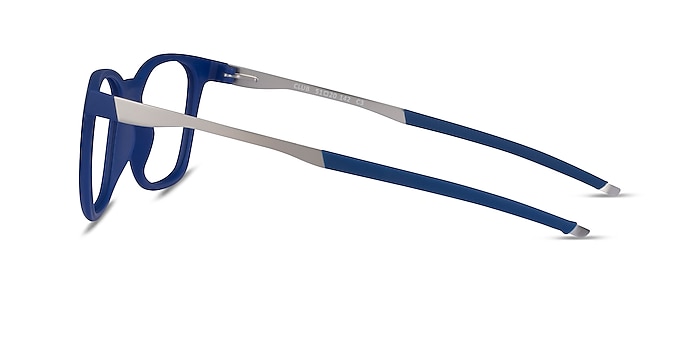 Club Blue Metal Eyeglass Frames from EyeBuyDirect