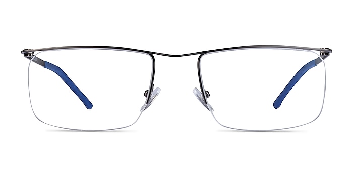 Point Gunmetal  Métal Montures de lunettes de vue d'EyeBuyDirect