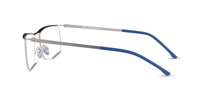 Point Silver  Métal Montures de lunettes de vue d'EyeBuyDirect